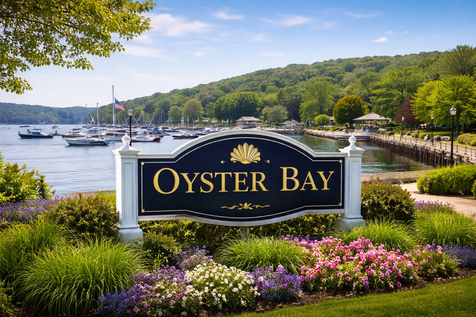 Oyster Bay Long Island town scene used for a Siben & Siben LLP personal injury page