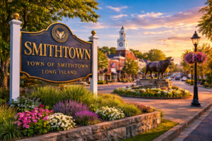 Smithtown Long Island town scene used for a Siben & Siben LLP personal injury page