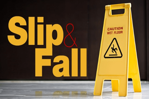 The scene of an accident handled by a slip and fall lawyer in Long Island